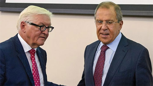 Serguéi Lavrov, y Frank-Walter Steinmeier Moscú y Berlín buscan recuperar el diálogo para resolver la crisis de Ucrania